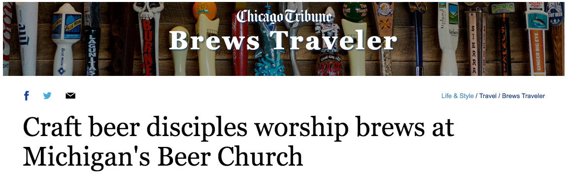 Front Page, Above the Masthead, Chicago Tribune?  Yes, Please!