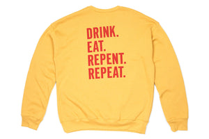 Beer Church Retro Logo Brewery Crew Sweatshirt | Crewneck Vintage Sweatshirts