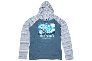 Beer Church van Gough Starry Night Lightweight Hoodie Sweatshirt | Pullover Hoodies + Sweatshirts